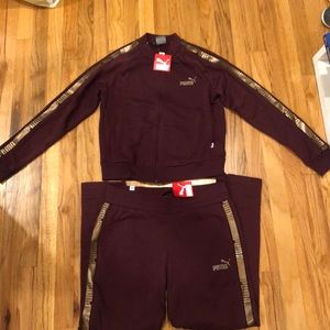 Puma sweat suit set